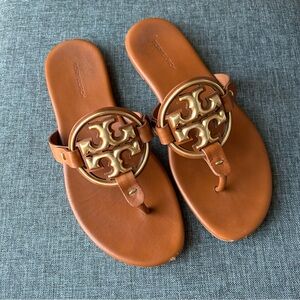 Tory Burch Metal Miller Soft Paris Nappa Leather Sandal